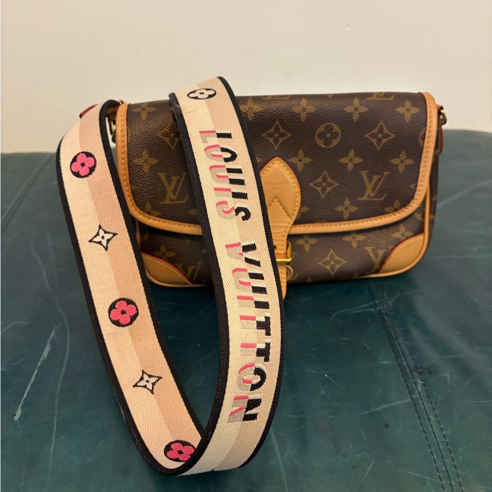 Louis Vuitton Monogram Crossbody Bag in Brown and Tan